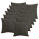 vidaXL Kussensloop 12 pcs ALMELO Antracietkleurig 45 x 45 cm corduroy