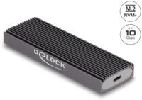 Delock 42019 M.2 NVMe/SATA SSD behuizing, USB Type-C 3.1 Gen 2, Grijs