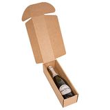 Kartox Geschenkdoos met 1 fles, doos voor champagne of champagnekleuren, 4 stuks