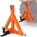 VEVOR attelage 3 points avec récepteur de 2 pouces, attelage rapide à 3 points avec boule d'attelage, adaptateur de barre d'attelage de tracteur, convient pour catégorie 1, compatible avec divers tracteurs compacts