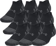 Under Armour UA Performance Tech 3pk NS-BLK Unisex Sportsokken - Zwart - Jet Grijs