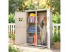 Outsunny Abri de jardin en sapin gris 128x50x164cm