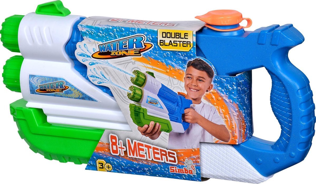 simba - Waterzone Double Blaster - 36 cm - 900ml - afstand 8 meter - Waterpistool