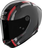 Nolan X-804 RS Ultra Carbon Gemini Helm - Zwart/grijs/rood - Maat M
