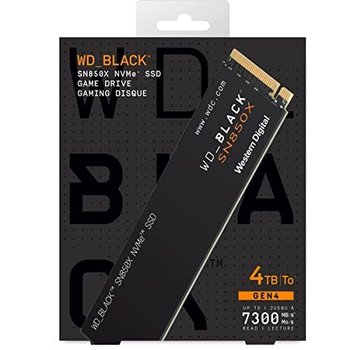 SANDISK - SSD WD_ZWART SN850X NVME SSD NIET-HEATSINK 4TB