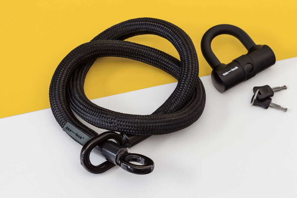 Tex-Lock Kabelslot Textielslot Eyelet Zwart M U-Lock