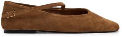 Sacha - Dames - Taupe suède ballerina's - Maat 39