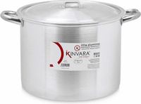 Kinvara Kookpan/Soeppan met Deksel - Aluminium - 15 liter - D30 x H27 cm