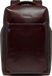 Piquadro Blue Square Backpack 2 Compartments 15,6" 18,5L Mahogany Leather Dark Brown