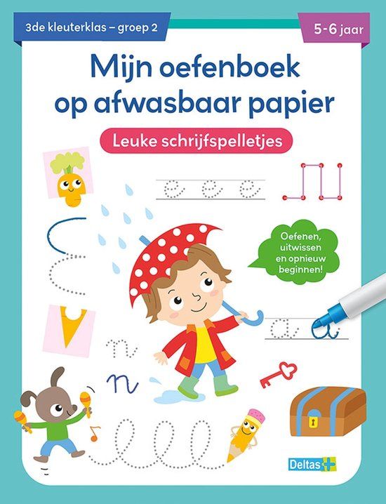 Deltas Mijn oefenboek Leuke schrijfspelletjes