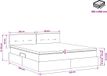vidaXL Opbergbed met matras, hoofdeinde, zwart, 180 x 200 cm, fluweel