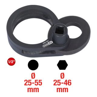 KS Tools excentrisch klem- en draaiapparaat, 25-55mm