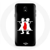 Maniacase Hoesje voor Samsung Galaxy J7 2017 Hunter x Hunter Manga logo zwarte achtergrond