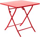 Hespéride Vierkante opvouwbare tuintafel voor 2 personen van staal, model GREENSBORO