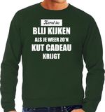 Bellatio Decorations Shoppartners Bv Groene foute Kersttrui / sweater - Kerst is blij kijken / kut cadeau - heren - Kerstkleding / Christmas outfit XL
