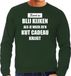 Bellatio Decorations Shoppartners Bv Groene foute Kersttrui / sweater - Kerst is blij kijken / kut cadeau - heren - Kerstkleding / Christmas outfit XL