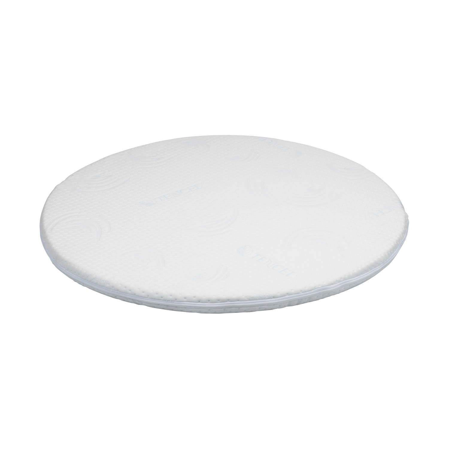 Pretura Boxmatras Rond 90 x 4,5 cm wit