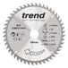 Trend Wood cirkelzaagblad, 216 mm diameter, 30 mm boring, 48 tanden, 2,4 mm snijvoeg, +15° haak, TCT, fijn oppervlak, CSB/21648