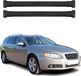 Omac Aluminium Dachträger für Volvo V70 III 2008-2016 – Tüv / Din 75302:2019 – Max. Last 75 kg – 2 Träger Schwarz