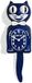 Kit Cat Klock Gentlemen (Galaxy Blue) Wandklok Kunststof Blauw