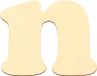Merkloos Zelfklevende houten letters in Cooper-lettertype