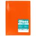 Grafoplás 1442552 Hoesmap van flexibel polypropyleen, 40 hoesjes, glas, oranje, folie, poly-gloss