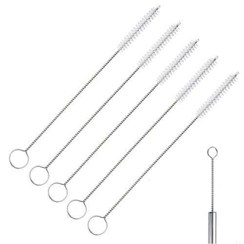 EQLEF Reinigingsborstel voor rietjes - 5 stuks zachte nylon borstels