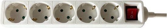 BRASQ Stekkerdoos BRASQ 5 voudig 1.4 meter wit