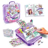 Canal Toys Style 4 Ever OFG289 Decoratieve koffer met dagboek, kit met 250 accessoires, plakbanden, stickers, markers, sjablonen, scrapbookingcase