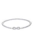 Elli Elli Armband Dames Infinity Motif Basic met Kristallen in 925 Sterling Zilver