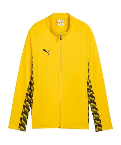 PUMA teamLIGA26 Trainingsjack Jr, 116, Faster Geel Zwart Zwart