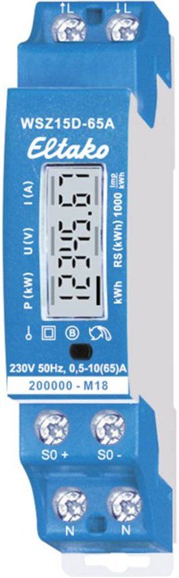 Eltako WSZ15 Elektriciteitsmeter - T23HT - 230V - MID