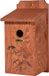 dobar® green label 22364FSCe nestkast "Haussperling" - sperlingkast hout - nesthulp voor wilde vogels - weerbestendig - nestplaats met zeefdrukmotief "Huissparel" - Ø 35 mm - 17 x 18 x 35 - bruin