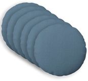 vidaXL Kussensloop HEERLEN Jeans Blauw Katoensatijn 6 stuks Ø 50 cm