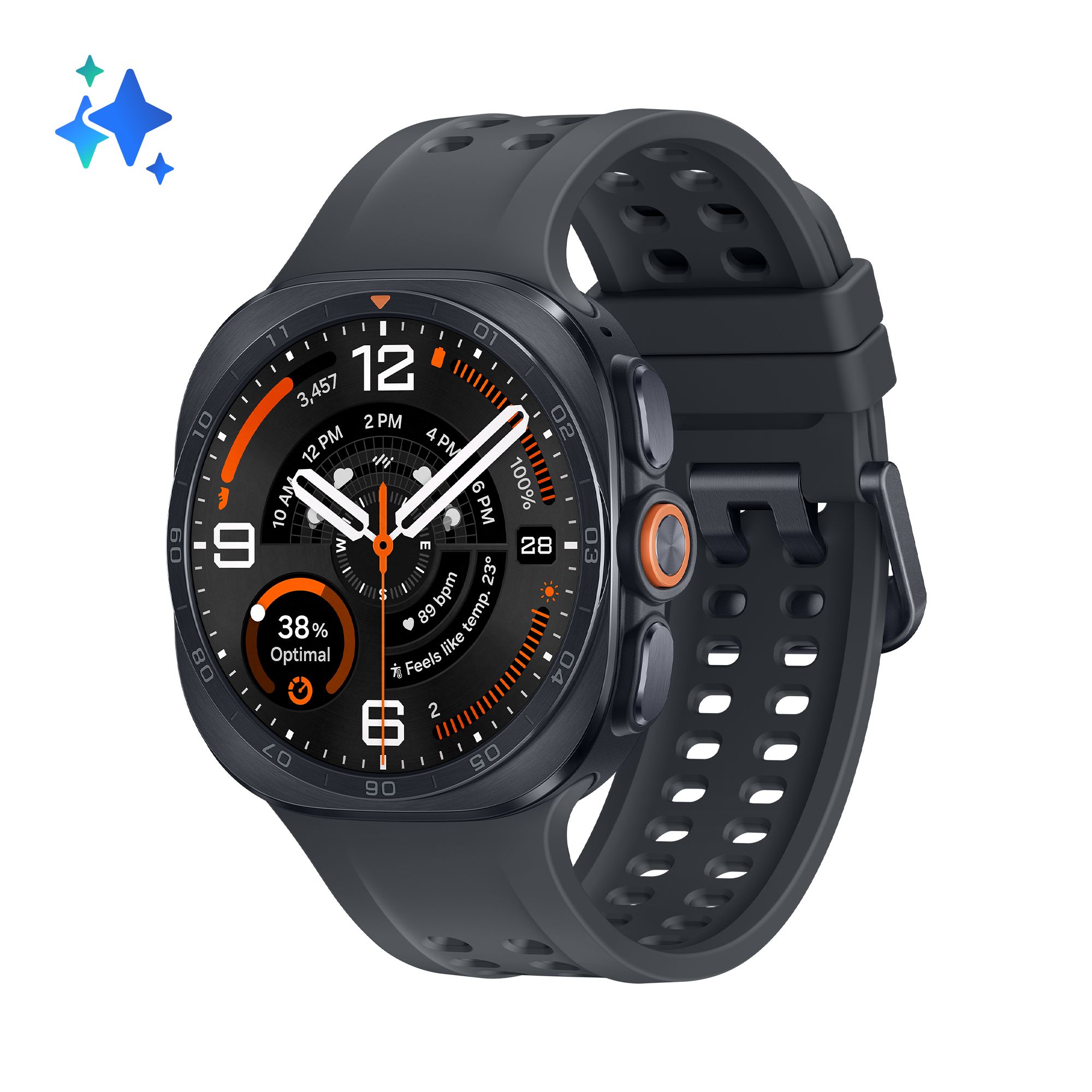 Samsung Galaxy Watch Ultra 2 5G Titanium Zwart 47mm