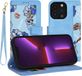 Techsuit FlipCraft Book Wallet Case hoesje met koord voor Apple iPhone 13 Pro - Vibrant Blue