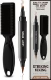 Striking Viking Stylo de remplissage de barbe et brosse pour hommes - Marron clair