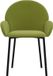 vidaXL Eetkamerstoelen 2 st fluweel lichtgroen