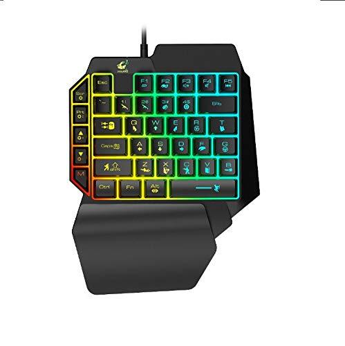 Shot Case Mini gamer-toetsenbord USB voor PC HP Omen Pad LED Pubg verlicht Qwerty zwart