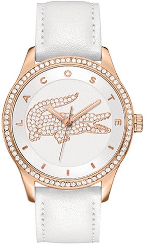 Lacoste Dames analoog kwarts polshorloge met lederen band 2000821