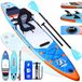 AquaStream planche à pagaie gonflable - 330 x 76 x 15 cm - 150 kg - Avec siège de kayak