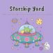 Starship Yard: A Bold and Easy Coloring Book for Adults and Kids Featuring 40 Wonderfully Weird Cartoon Spaceships and Cute Little Aliens in Outer Space for Stress Relief and Relaxation