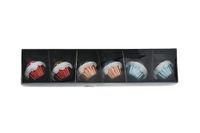 Nataluna L.Multicolor Cupcake 4,2 cm 6 stuks, zoals afgebeeld