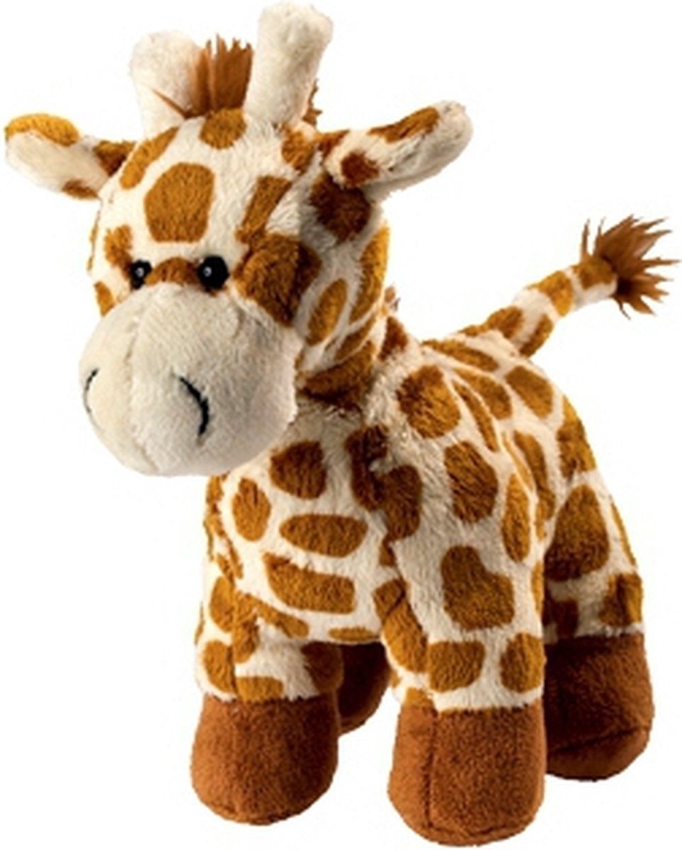 Pluche giraffe staand 18 cm - Multi