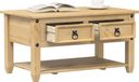 Maison Exclusive Corona table basse avec tiroirs, pin massif, 85x50x45 cm