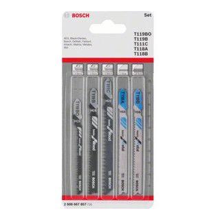 Bosch decoupeerzaagbladen-set Wood and Metal Basic - 5-delig