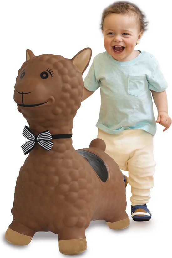 Jamara Skippy Lama bruin - Opblaasbaar speelgoed - Unisex