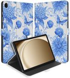B2Ctelecom Samsung Galaxy Tab A11 Plus Tablet Hoesje Flower Blue met Standaard