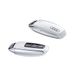 Audi 4N0071208AS9R Sleutelafdekhoes, met ringlogo, alleen voor sleutels 8Y0959754 4N0959754 (gletsjerwit)