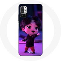 Maniacase Etui voor Xiaomi Redmi Note 10 5G BTS TinyTAN Jin Animatie